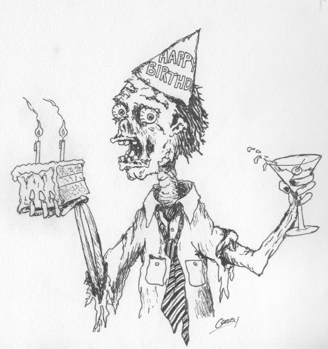 Birthday zombie