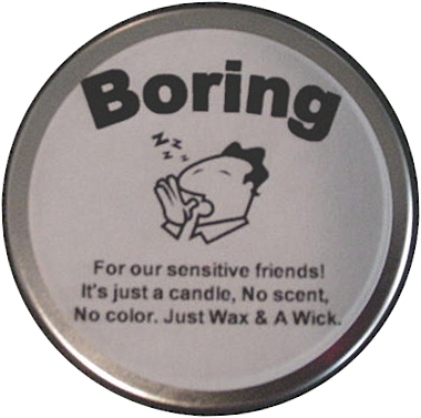 boring candle