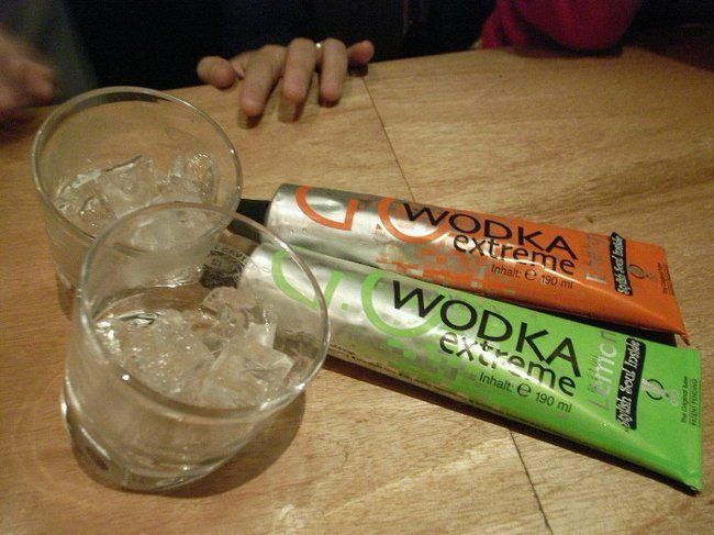 vodka in a tube