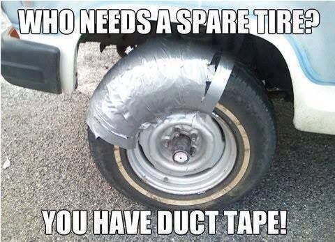 duct tape flat