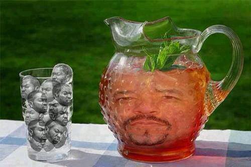 ice tea and cubes
