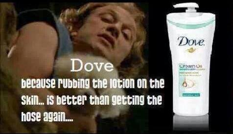 it rubs the lotion